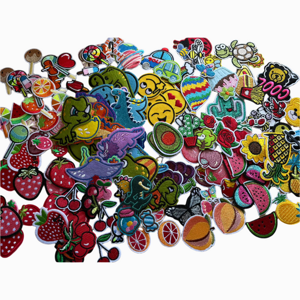 multi iron on patches
